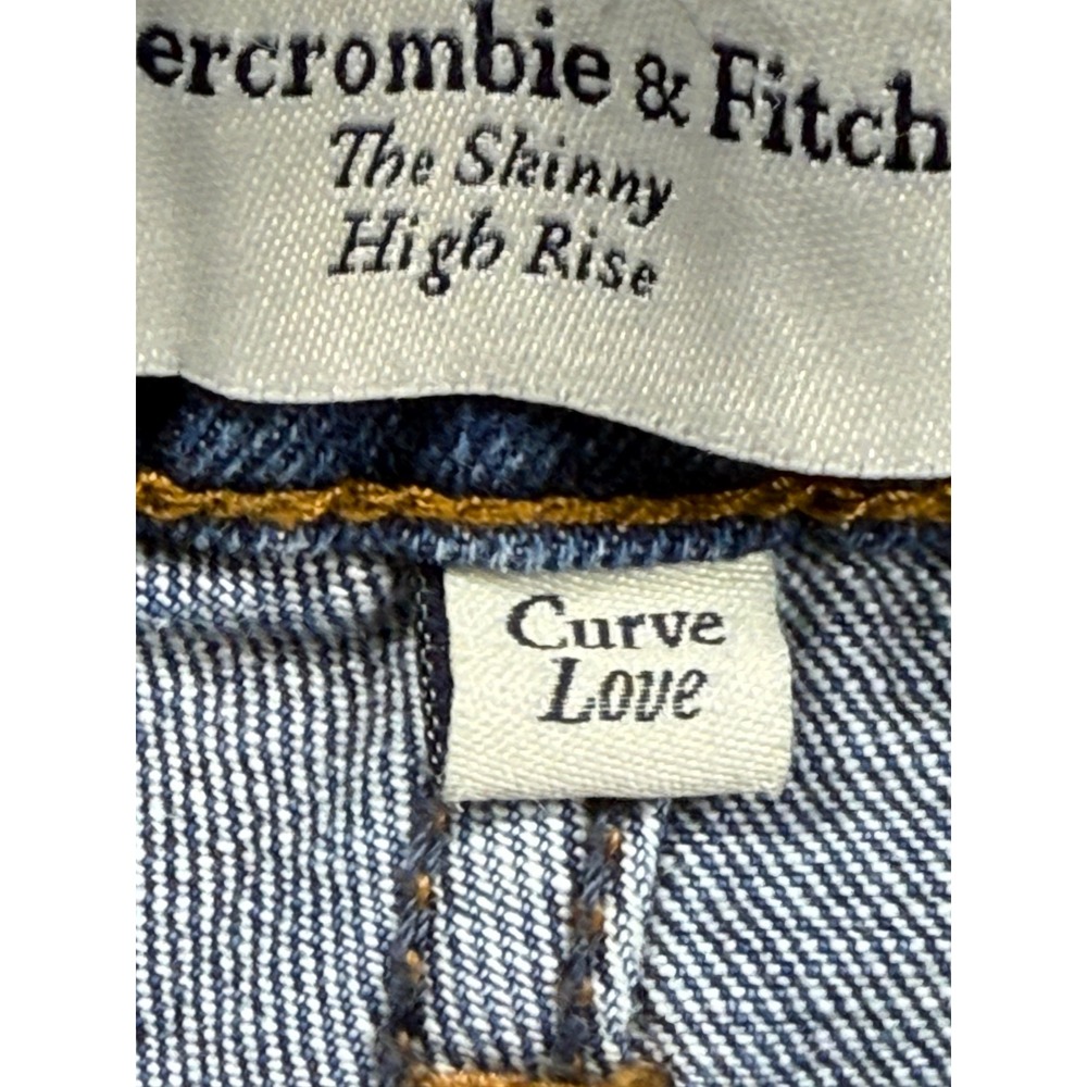 Abercrombie & Fitch The Skinny High Rise Curve Love Women's Jeans Size 27 4 S - Picture 4 of 10